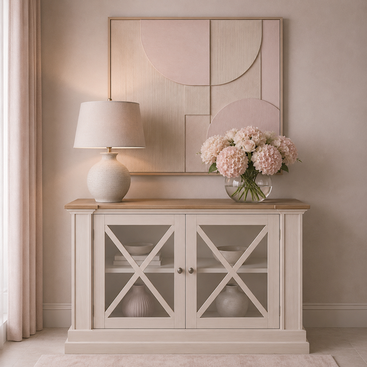 BILBURY PUTTY TWO DOOR SIDEBOARD 108x45x85cm